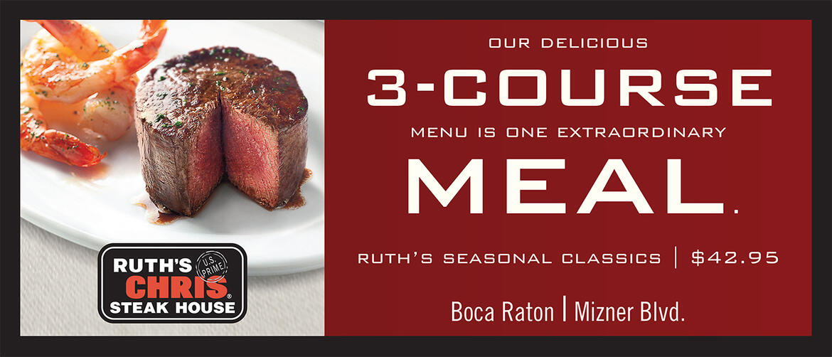 Ruth's Chris 3-Course Meal