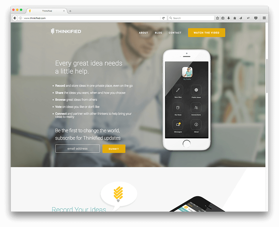 Thinkified App User Interface